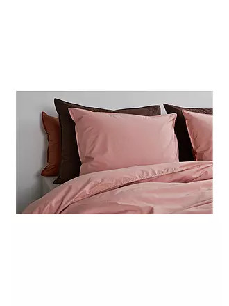 SUITE702 | Perkal Bettwäsche 70x90cm/140x200cm Dusty Rose | hellgrau
