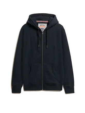 SUPERDRY | Sweatjacke | dunkelblau