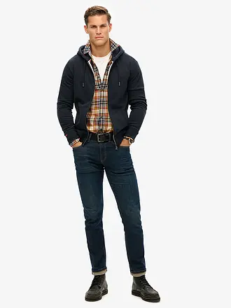 SUPERDRY | Sweatjacke | dunkelblau