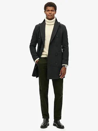 SUPERDRY | Wollmantel | schwarz