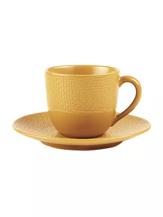 TABLE PASSION | Espressotasse mit Untertasse 220ml VESUVIO Safran | orange