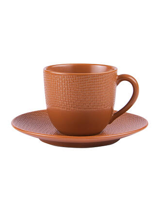 TABLE PASSION | Espressotasse mit Untertasse 220ml VESUVIO Safran | orange