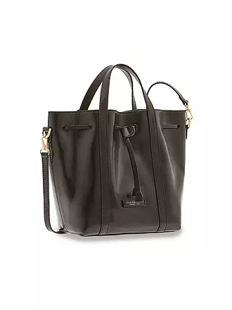 THE BRIDGE | Ledertasche - Bucket Bag Vittoria | schwarz