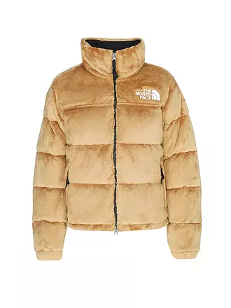 THE NORTH FACE | Daunensteppjacke in Felloptik NUPTSE | camel