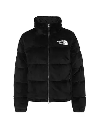 THE NORTH FACE | Daunensteppjacke in Felloptik NUPTSE | dunkelrot