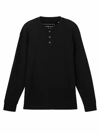 TOM TAILOR DENIM | Langarmshirt | schwarz