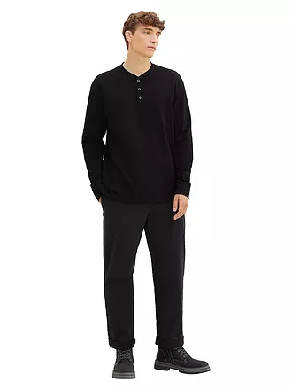 TOM TAILOR DENIM | Langarmshirt | schwarz