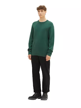 TOM TAILOR DENIM | Pullover | dunkelgrün