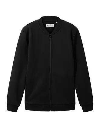 TOM TAILOR DENIM | Sweatjacke | schwarz
