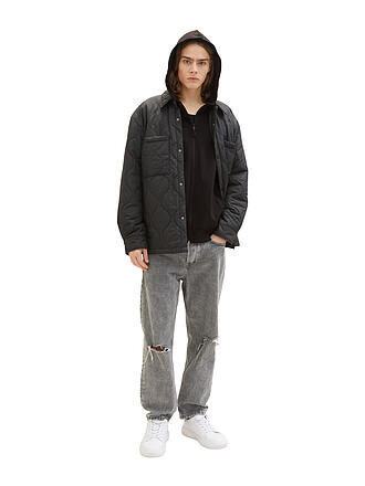 TOM TAILOR DENIM | Sweatjacke | schwarz