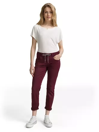 TOM TAILOR | Hose 7/8 | dunkelrot