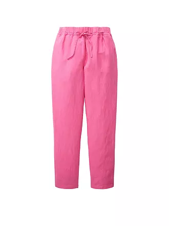 TOM TAILOR | Leinenhose 7/8 | dunkelblau
