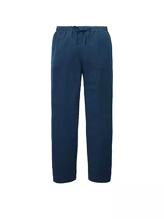 TOM TAILOR | Leinenhose 7/8 | dunkelblau