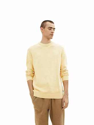 TOM TAILOR | Pullover | gelb