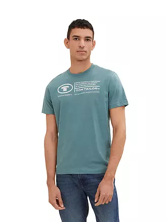 TOM TAILOR | T-Shirt Regular Fit | hellblau