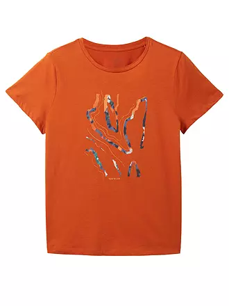 TOM TAILOR | T-Shirt | orange