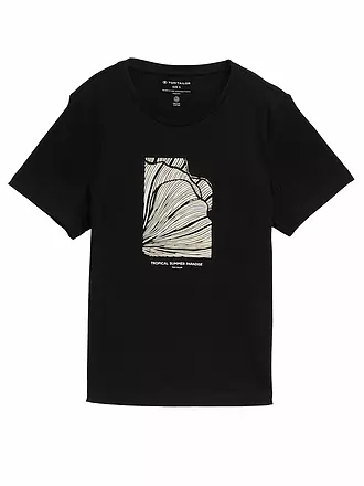 TOM TAILOR | T-Shirt | schwarz