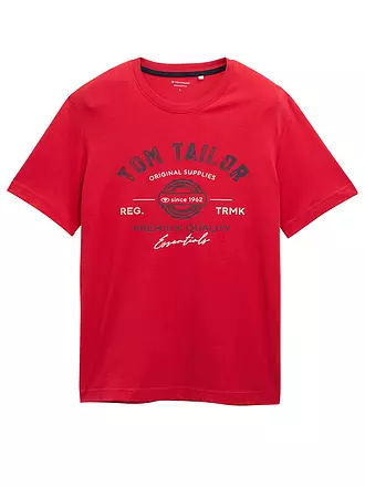 TOM TAILOR | T-Shirt | rot