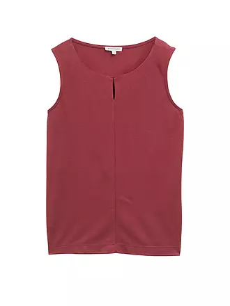 TOM TAILOR | Top | dunkelrot