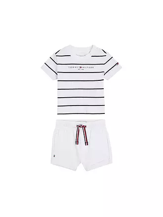 TOMMY HILFIGER | Baby Set 2tlg T-Shirt und Shorts | weiss