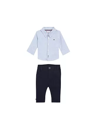 TOMMY HILFIGER | Baby Set Hemd und Hose 2-teilig | blau
