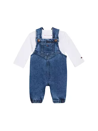 TOMMY HILFIGER | Baby Set Langarmshirt und Latzhose | blau