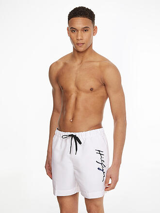 TOMMY HILFIGER | Badeshorts | weiß