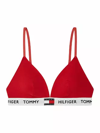 TOMMY HILFIGER | Bustier Padded Triangle BH red | weiss
