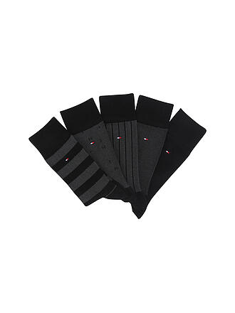 TOMMY HILFIGER | Geschenkbox Socken 5-er Pkg. black | schwarz