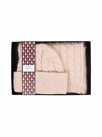 TOMMY HILFIGER | Geschenkset Mütze und Schal TIMELESS | grau