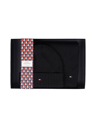 TOMMY HILFIGER | Geschenkset Mütze und Schal | grau