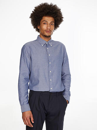TOMMY HILFIGER | Hemd Regular Fit DOBBY | blau