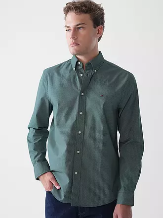 TOMMY HILFIGER | Hemd Regular Fit | dunkelgrün