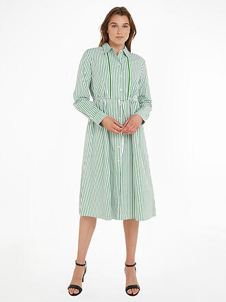 TOMMY HILFIGER | Hemdblusenkleid | grün