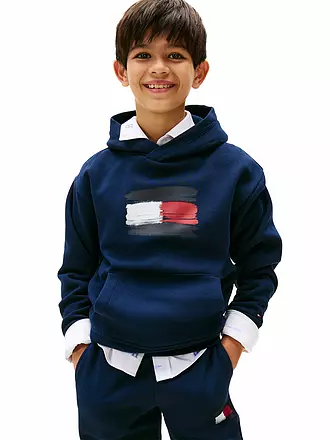TOMMY HILFIGER | Jungen Kapuzensweater - Hoodie | dunkelblau