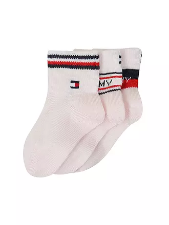 TOMMY HILFIGER | Jungen Socken 3er Pkg grey melange/tommy orignial | rosa