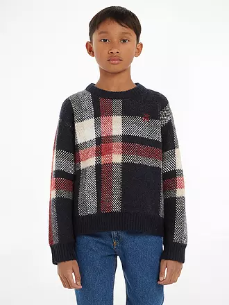 TOMMY HILFIGER | Jungen Strickpullover | dunkelblau