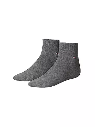 TOMMY HILFIGER | Kurzsocken 2-er Pkg. mid grey | schwarz