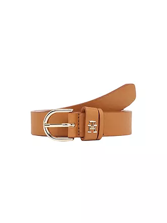 TOMMY HILFIGER | Ledergürtel TH TIMELESS | dunkelblau