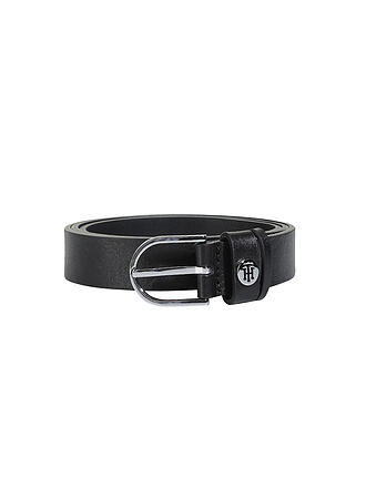 TOMMY HILFIGER | Ledergürtel | schwarz