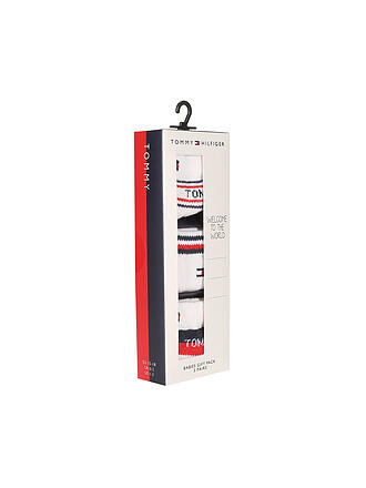 TOMMY HILFIGER | Mädchen Socken 3er Pkg pink/tommy original | hellgrau