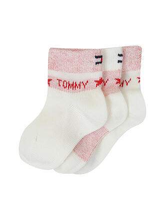 TOMMY HILFIGER | Mädchen Socken 3er Pkg red | hellgrau