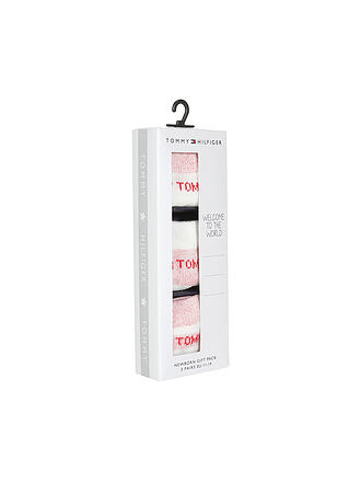 TOMMY HILFIGER | Mädchen Socken 3er Pkg red | hellgrau