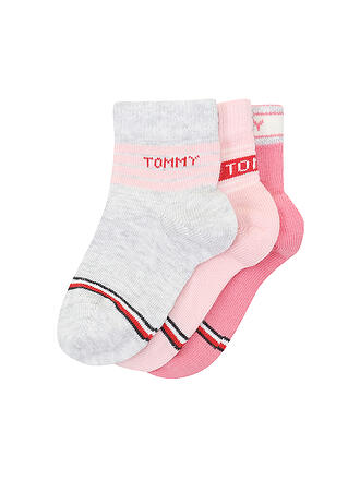 TOMMY HILFIGER | Mädchen Socken Geschenkebox 3er Pkg pink combo | dunkelblau
