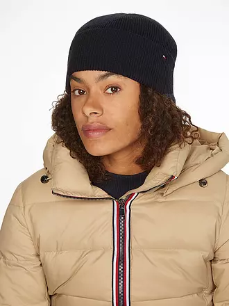 TOMMY HILFIGER | Mütze - Haube ESSENTIAL | dunkelblau