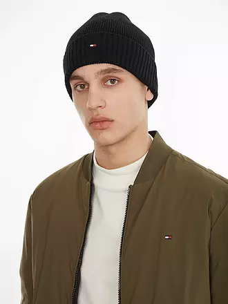 TOMMY HILFIGER | Mütze - Haube ESSENTIAL | schwarz