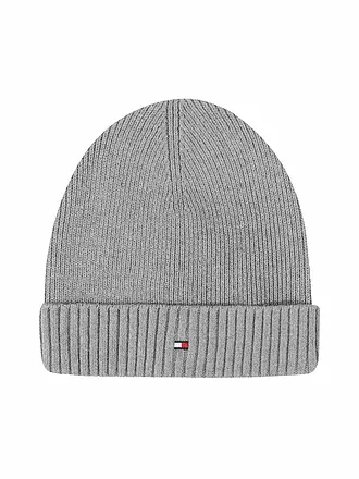 TOMMY HILFIGER | Mütze - Haube ESSENTIAL | hellgrau