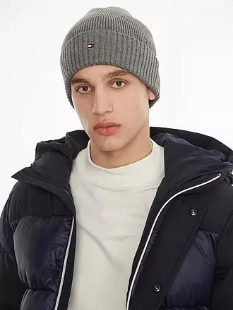 TOMMY HILFIGER | Mütze - Haube ESSENTIAL | hellgrau