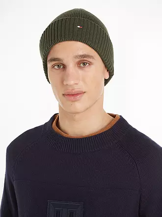 TOMMY HILFIGER | Mütze - Haube ESSENTIAL | olive
