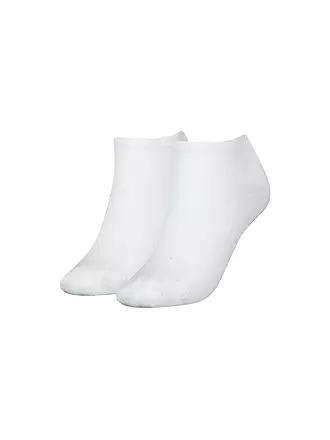 TOMMY HILFIGER | Sneaker Socken 2er Pkg beige | weiss